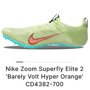 Nike Zoom Superfly Elite 2 Track & Field Sprinting Spikes.  Mens size 10.